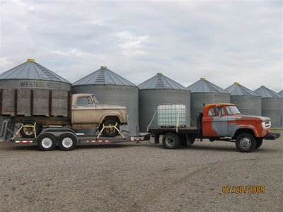 Made to haul a load &quot;A&quot; What do you think she is grossing ? Thats a 300 gallon water tank. Tare on Fargo is 6450 lbs