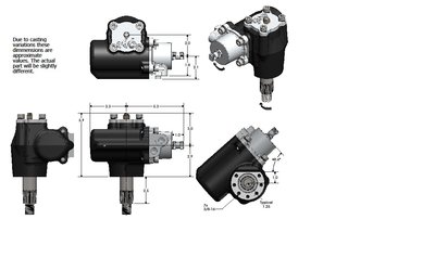 CPP steering box dimensions