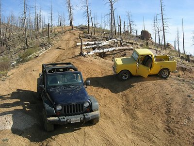 my Scout above rock