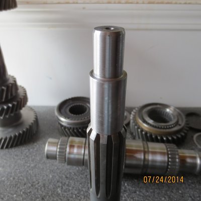 The modified G360 input shaft
