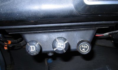 Defroster and heater controls