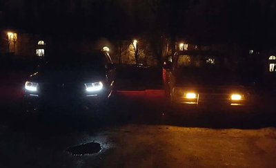 At night next to my durango.