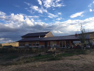 cabin and shop.