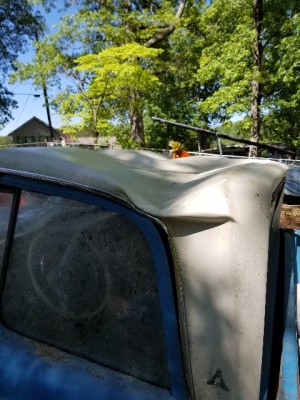 Driver's side roof.