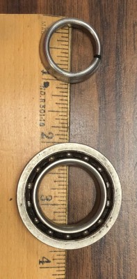 upper bearing and spacer