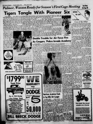 Taken from Colorado Springs newspaper January 29th, 1965
