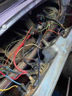 cluster unbolted and pulled far enough away to start removing connections