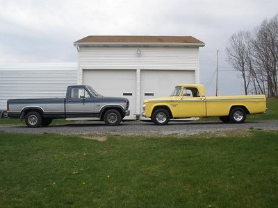 Nose to nose with my Dad's sweet 1985 Lariat 5.0 Ferd.