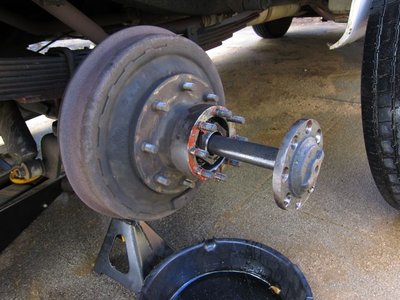Pulling the axle