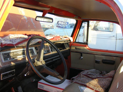 The interior is in fantastic shape. The seat fabric has a couple of rips in it, but everything else is great. I haven't seen an Adventurer interior before this one, so I am really happy to have this one.