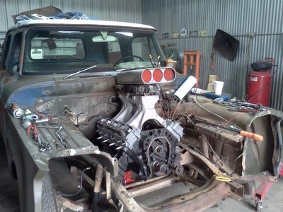 Taken two days ago while mocking up the engine compartment....