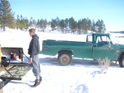 Here's my daily driver '71 W200 with a built 360 &amp; 4-spd.  This was taken last year at hunting camp.