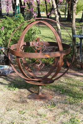 Made from old wagon wheels