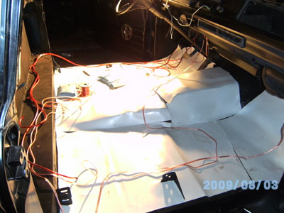 Here you can see the amount of wires it took to get the system up and running.