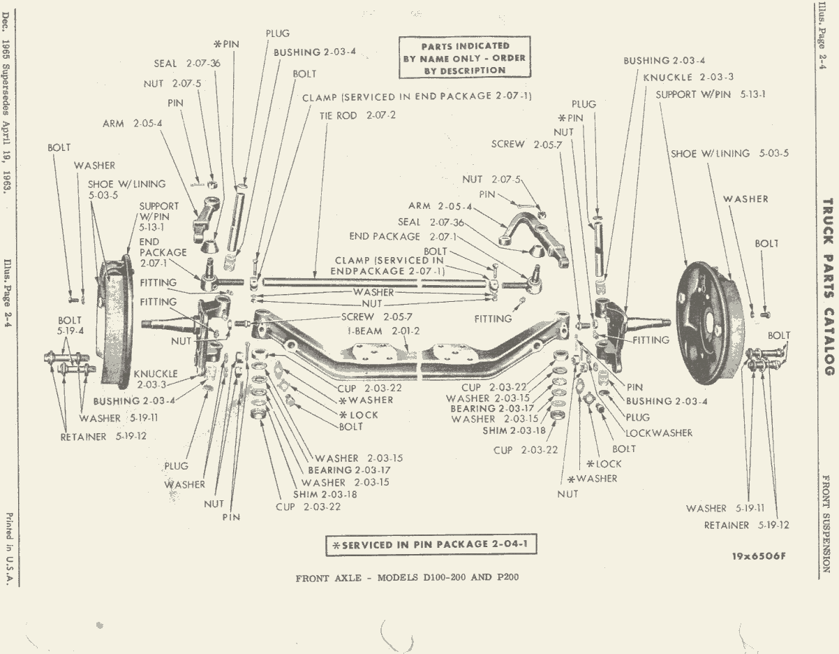 Sweptline.ORG - 1963-1968 Online Parts Catalog - Front Suspension